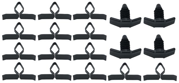 70-81 Camaro Hood To Cowl Seal Clip Kit in der Gruppe General Motors / Camaro/Firebird 67-81 / Karosserie / Gummileisten / Montagemat. Gummiteile Camaro 67-81 bei VP Autoparts AB (OER-R686)