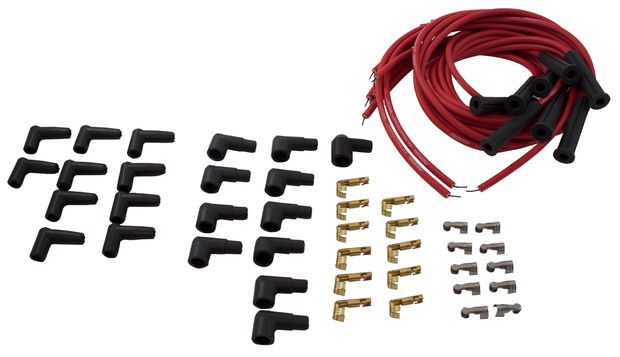 Spark plug wire V8 Pertronix 8mm red in der Gruppe Ford/Mercury / Ford Mustang 65-73 / Autoelektrik/Beleuchtung / Zndsystem / Zndkerzen/Zndkabel Mustang 65-73 bei VP Autoparts AB (PX808480)