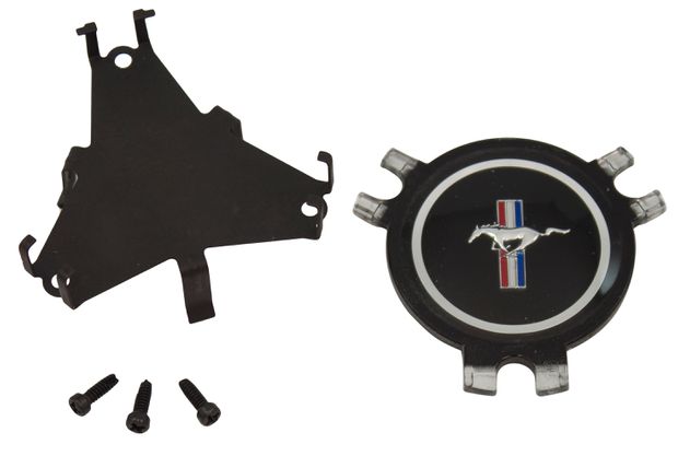 Mustang wood wheel center cap 65-66 in der Gruppe Ford/Mercury / Ford Mustang 65-73 / Lenkung/Federung / Lenksule/Lenkrad / Lenkradzubehr 65-73 bei VP Autoparts AB (STE-656-037)