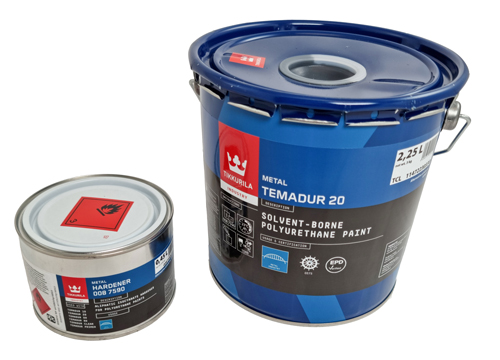 Temadur 20 grau RAL 7037 (3 liter) in der Gruppe Zubehr / Farbe / Sonstige Farben/Lacke / Sonstige Farben/Lacke bei VP Autoparts AB (TEM-207037)