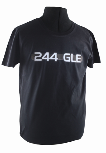 T-shirt schwarz 244 GLE emblem in der Gruppe Zubehr / T-shirts / T-shirts 240/260 bei VP Autoparts AB (VP-TSBK17)