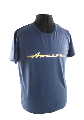 T-Shirt blau Amazon emblem in der Gruppe Zubehr / T-shirts / T-shirts Amazon bei VP Autoparts AB (VP-TSBL11)