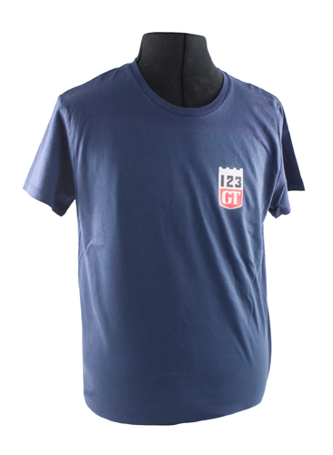 T-shirt blau 123GT emblem in der Gruppe Zubehr / T-shirts / T-shirts Amazon bei VP Autoparts AB (VP-TSBL15)