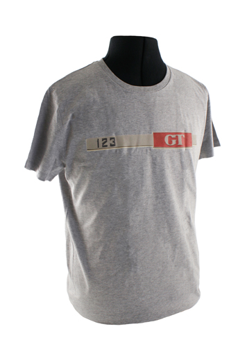 T-Shirt grau Emblem 123GT in der Gruppe Zubehr / T-shirts / T-shirts Amazon bei VP Autoparts AB (VP-TSGY10)