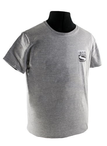 T-shirt grau 1800S emblem in der Gruppe Zubehr / T-shirts / T-shirts P1800 bei VP Autoparts AB (VP-TSGY14)