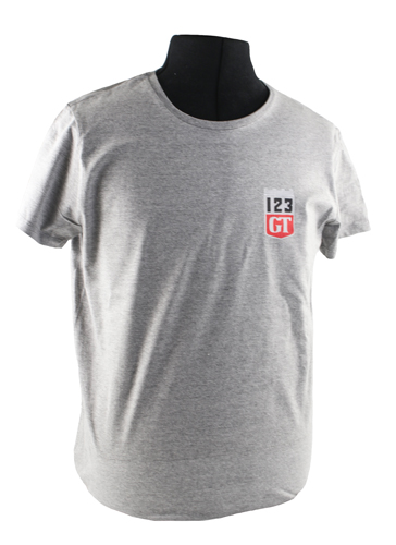 T-shirt grau 123GT emblem in der Gruppe Zubehr / T-shirts / T-shirts Amazon bei VP Autoparts AB (VP-TSGY15)