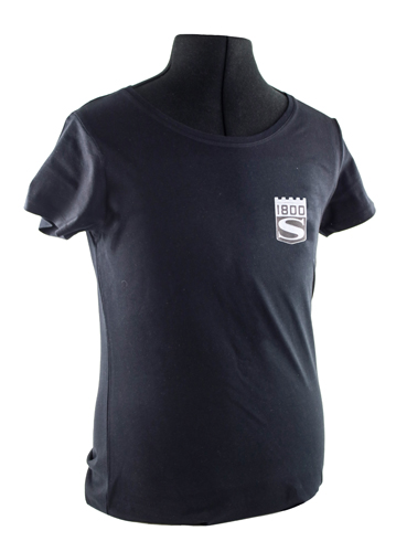 T-shirt Frau schwarz 1800S emblem in der Gruppe Zubehr / T-shirts / T-shirts P1800 bei VP Autoparts AB (VP-TSWBK14)