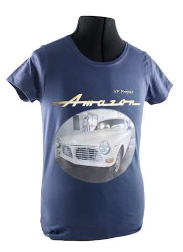 T-Shirt Frau Blau Projektauto Amazon in der Gruppe Zubehr / T-shirts / T-shirts Amazon bei VP Autoparts AB (VP-TSWBL12)