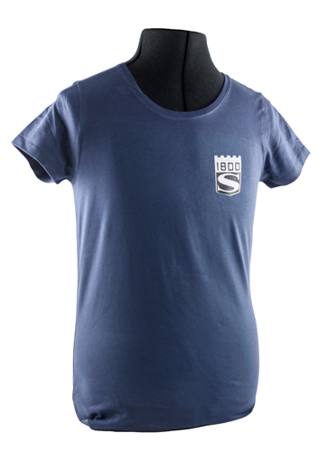 T-shirt Frau blau 1800S emblem in der Gruppe Zubehr / T-shirts / T-shirts P1800 bei VP Autoparts AB (VP-TSWBL14)
