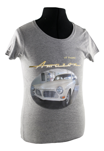 T-Shirt Frau grau Projektauto Amazon in der Gruppe Zubehr / T-shirts / T-shirts Amazon bei VP Autoparts AB (VP-TSWGY12)