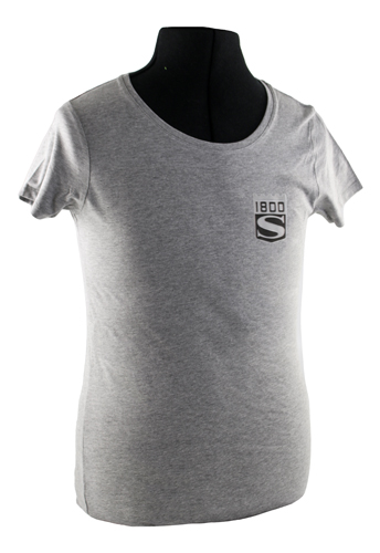 T-shirt Frau grau 1800S emblem in der Gruppe Zubehr / T-shirts / T-shirts P1800 bei VP Autoparts AB (VP-TSWGY14)