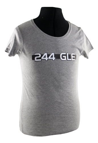 T-shirt Frau grau 244 GLE emblem in der Gruppe Zubehr / T-shirts / T-shirts 240/260 bei VP Autoparts AB (VP-TSWGY17)
