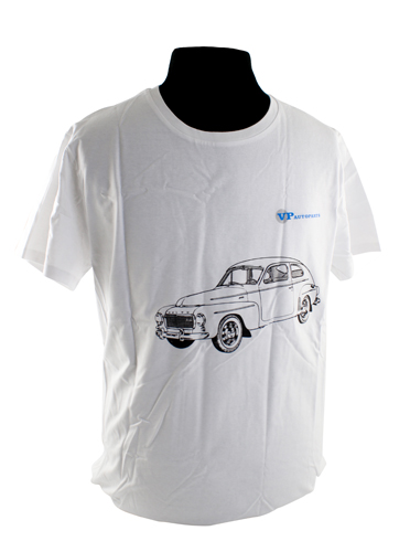 T-Shirt weiss Volvo PV in der Gruppe Zubehr / T-shirts / T-shirts PV/Duett bei VP Autoparts AB (VP-TSWT01)