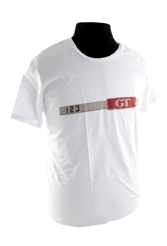 T-Shirt weiss Emblem 123GT in der Gruppe Zubehr / T-shirts / T-shirts Amazon bei VP Autoparts AB (VP-TSWT10)