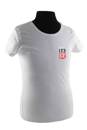 T-shirt Frau weiss 123GT emblem in der Gruppe Zubehr / T-shirts / T-shirts Amazon bei VP Autoparts AB (VP-TSWWT15)