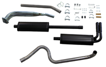 Auspuffanlage 544 B18 2" Doppelrohr vo