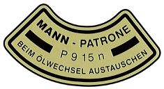 Dekal lfilter B4B Mann