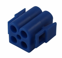 Steckgehuse Rundstecker Blau