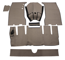 Mattensatz P1800 graubeige Textil mit Fi