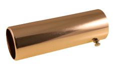 Auspuffendrohr verchromt Messing 58 mm
