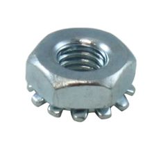 Mutter #10-32 mit Unterlegscheibe Zink