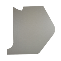 Pappe Spritzwand 544/210 grau li