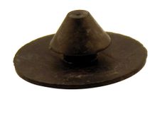 Gummiknopf Spritzwandmatte schwarz