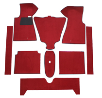 Mattensatz 140 -71 Lenkradschaltung Rot