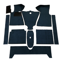 Mattensatz 140 -71 blau Textil