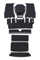 Mattensatz 1800S schw.textil Rechtslenk.