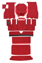 Mattensatz 1800S rot Textil