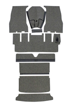 Mattensatz 1800S dunkelgrau Textil Recht