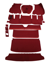 Mattensatz 1800E -71 rot Textil