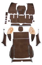 Mattensatz 1800ES braun/gold Textil