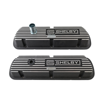 Ventildeckel Shelby schwartz/Aluminium