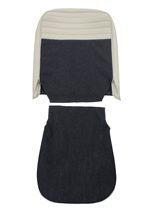 Bezug Sitz vo 120 4tg 57-58 blau/sil