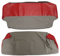 Bezug Sitz hi  Duett 58-60 rot/grau