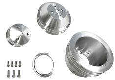 Billet pulley kit 2-groove Ford 65-69 SB
