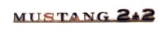 Emblem Mustang 2+2 65-66