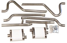 Auspuffsystem rostfr 2,5" Mustang 64-70