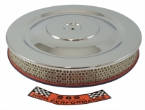 Luftfilter V8 Chrom/blau