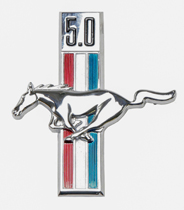 5.0 Running Horse Emblem LH