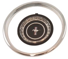 Rahmen+Emblem Lenkradnabe 67 Mustang