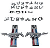 Emblem kit Mustang 67 289 Scott Drake
