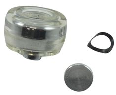 Knopf Fensterkurbel 68-72 silver/klaar