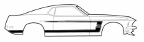 Streifen Aufklebersatz Karosse 69 302