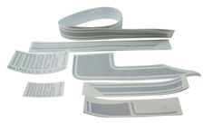 Streifen Aufklebersatz Mach1 71-72 silb
