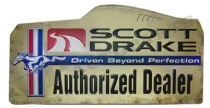 Schild Scott Drake "Authorized Dealer"