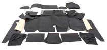 Teppich Kofferraum 67-68 CP schwarz