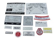 Dekalsatz Mustang 67